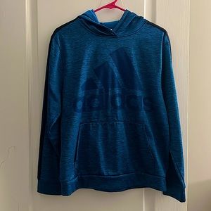 This Navy-blue Adidas hoodie is great for athletic wear and comfort!